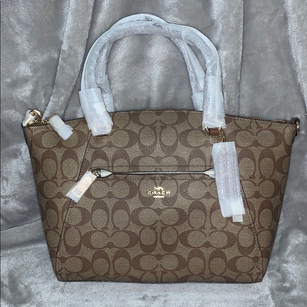 BNWT Coach Prairie Satchel in Signature Canvas